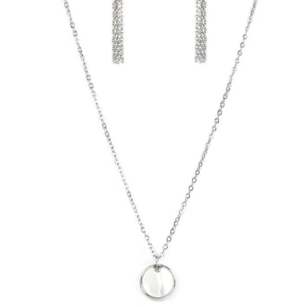 New Age Nautical White Necklace